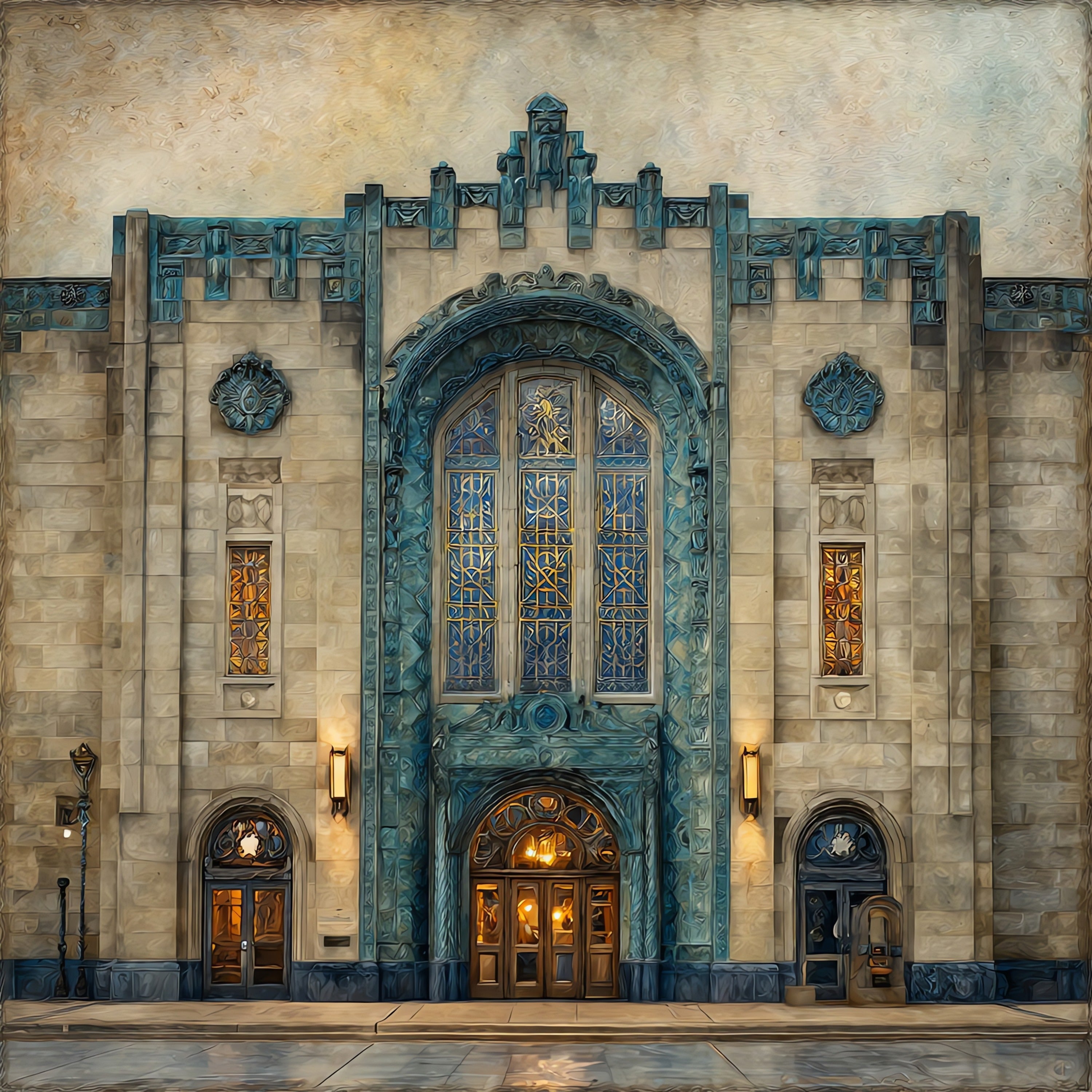 the Durham Museum — ceramic art tile