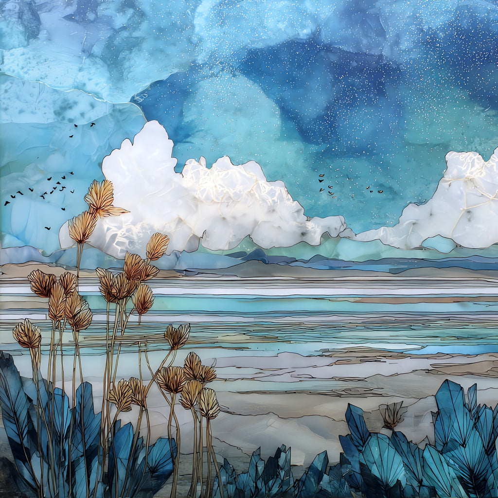 Salt Plains National Wildlife — ceramic art tile
