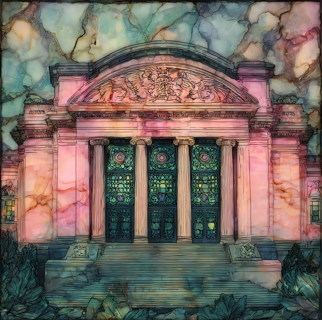 the Joslyn Art Museum — ceramic art tile