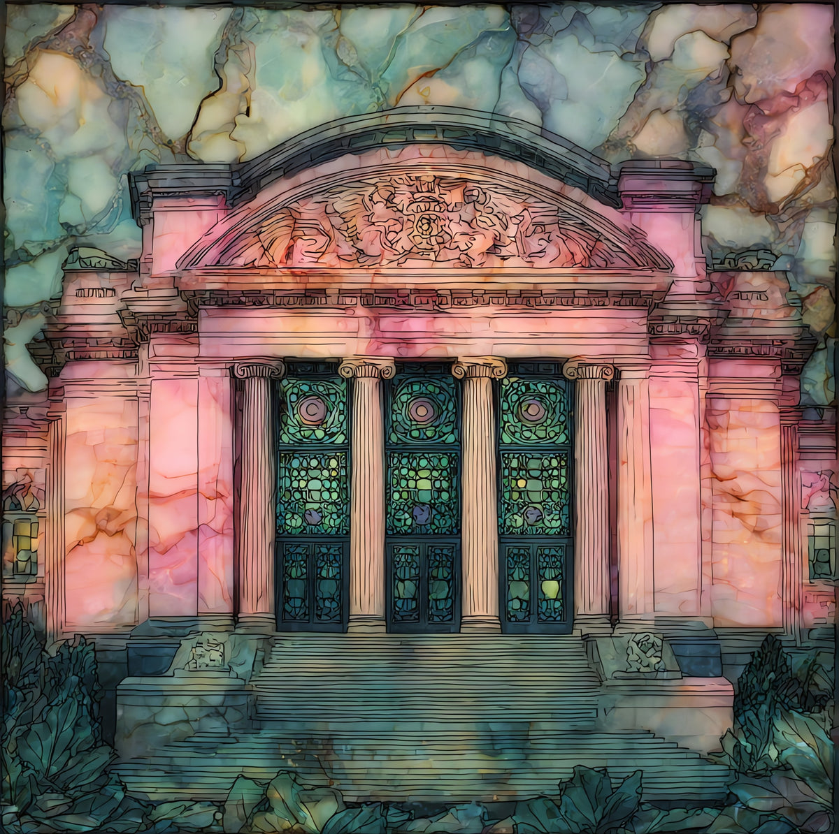 the Joslyn Art Museum — ceramic art tile