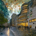 the Guggenheim Museum on Fifth Avenue — ceramic art tile