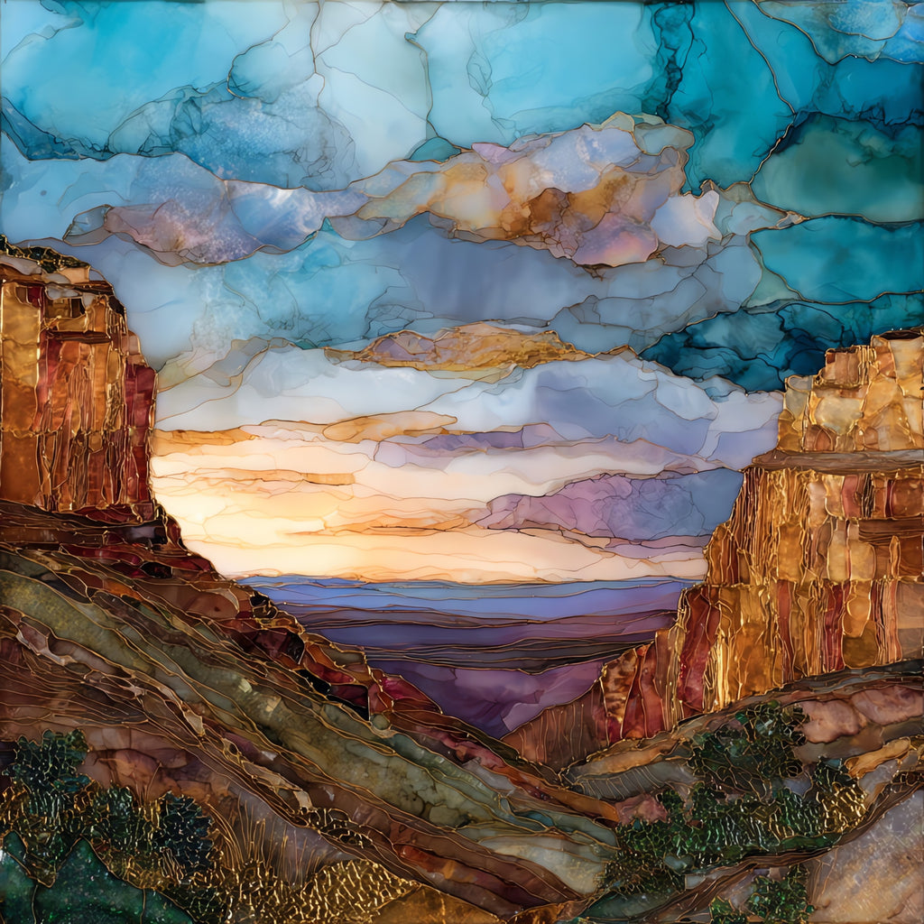 McDonald Observatory dome telescope — ceramic art tile