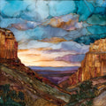 McDonald Observatory dome telescope — ceramic art tile
