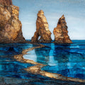Kleftiko Sea Stacks — ceramic art tile