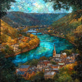 Harpers Ferry seen — ceramic art tile