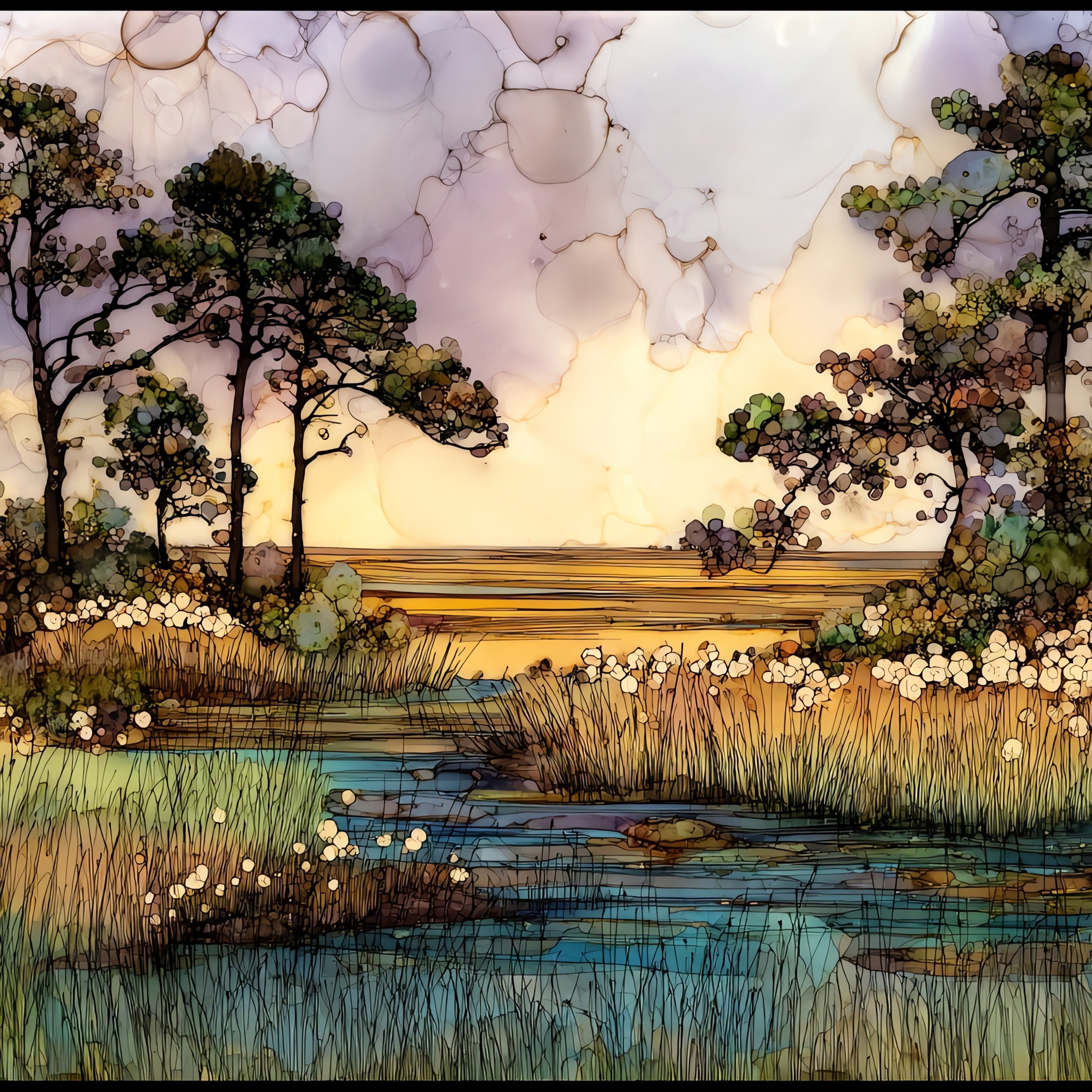 the Blackwater National Wildlife — ceramic art tile