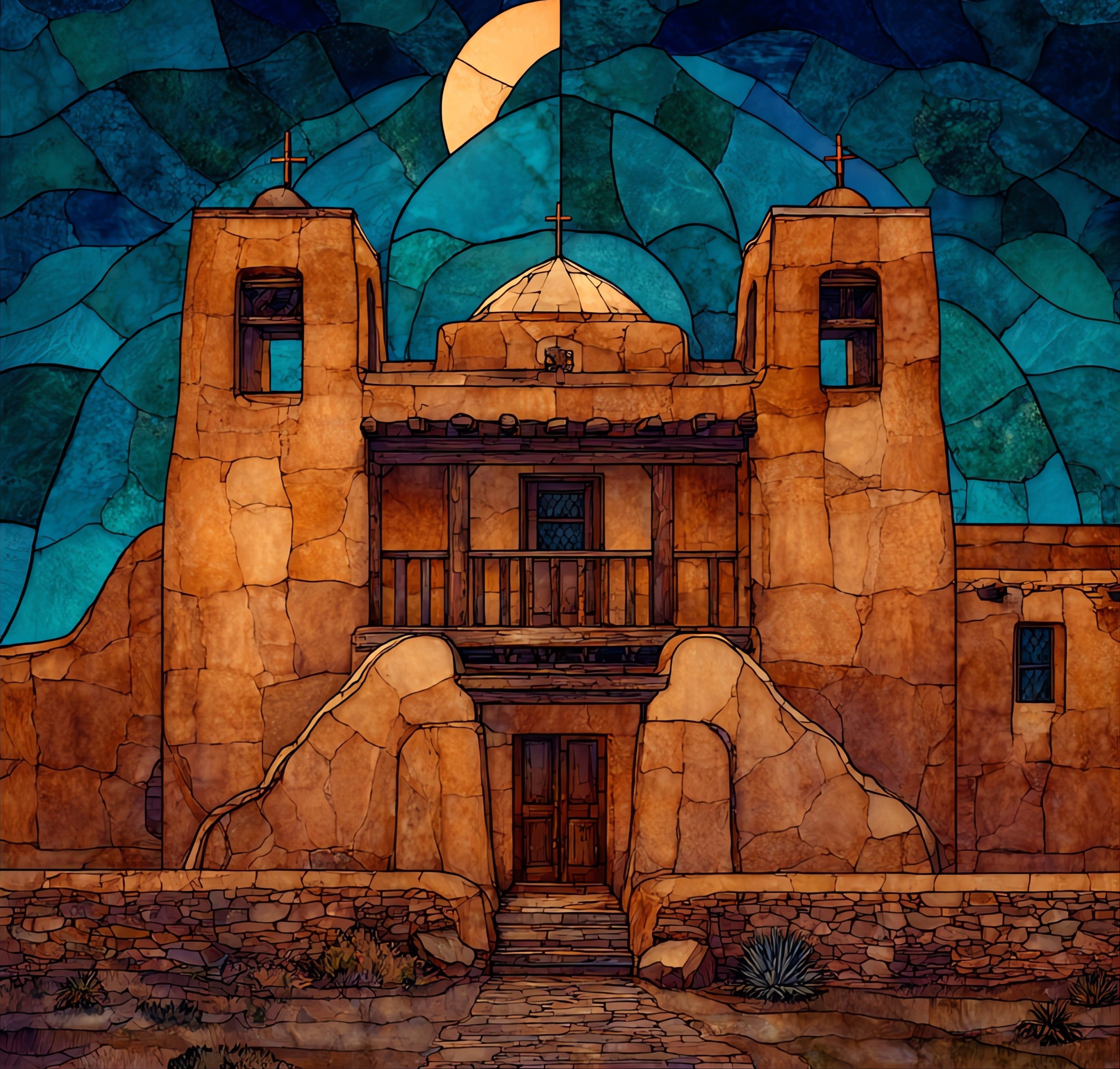San Francisco de Asis Church in — ceramic art tile
