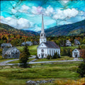 Craftsbury Common — ceramic art tile