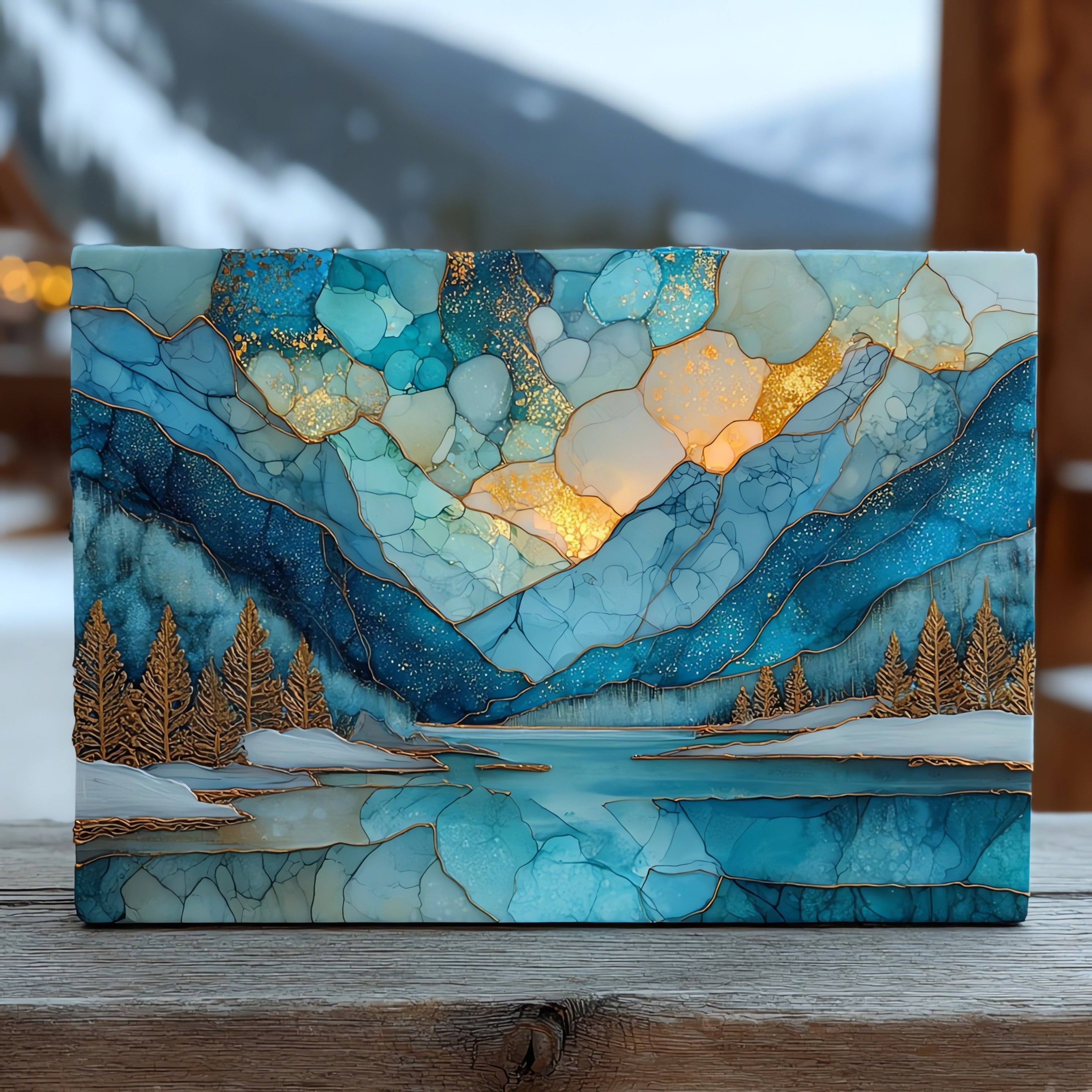 Tenaya Lake — ceramic art tile