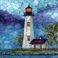 the Fort Gratiot Lighthouse — ceramic art tile