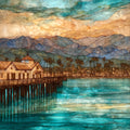 Stearns Wharf — ceramic art tile