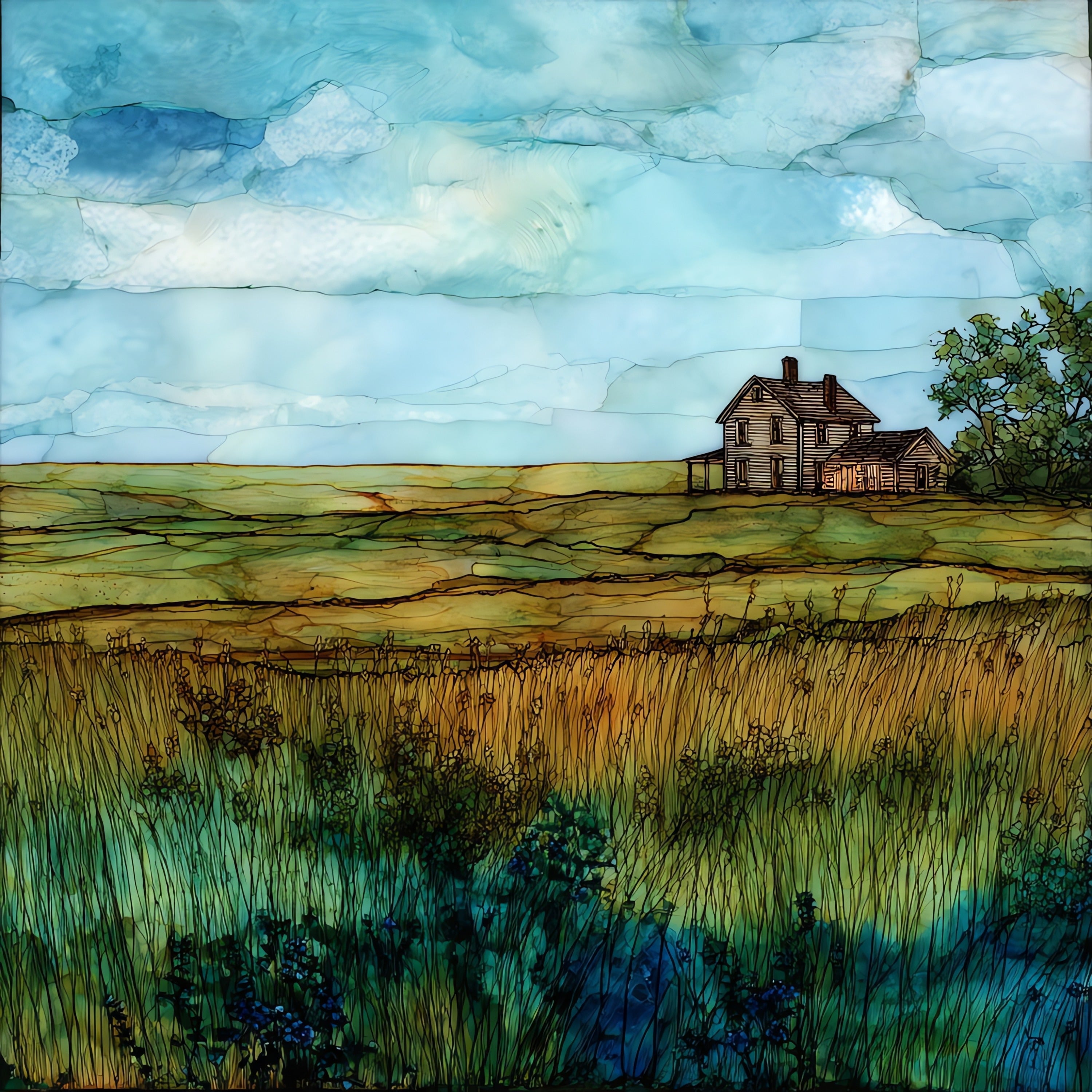 Homestead National Historical Park — ceramic art tile