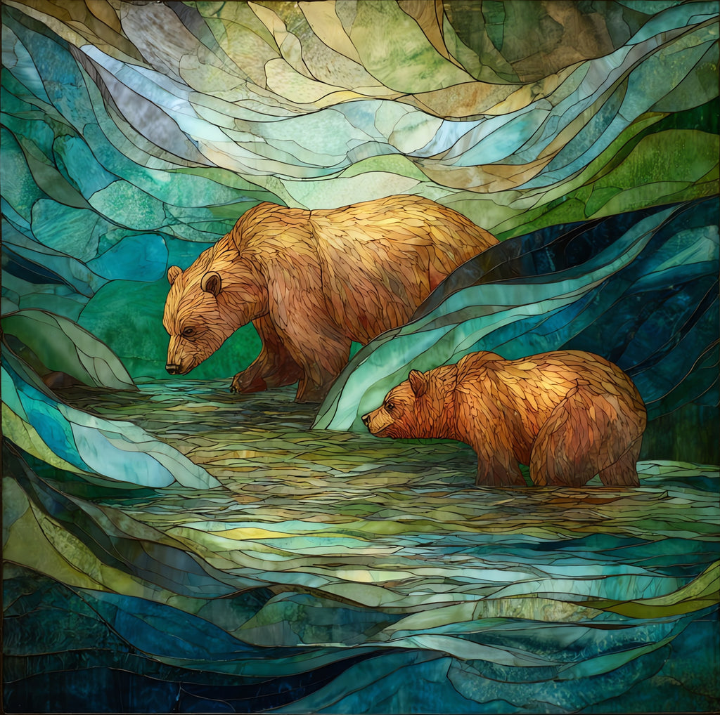 Pack Creek on Admiralty Island in — ceramic art tile