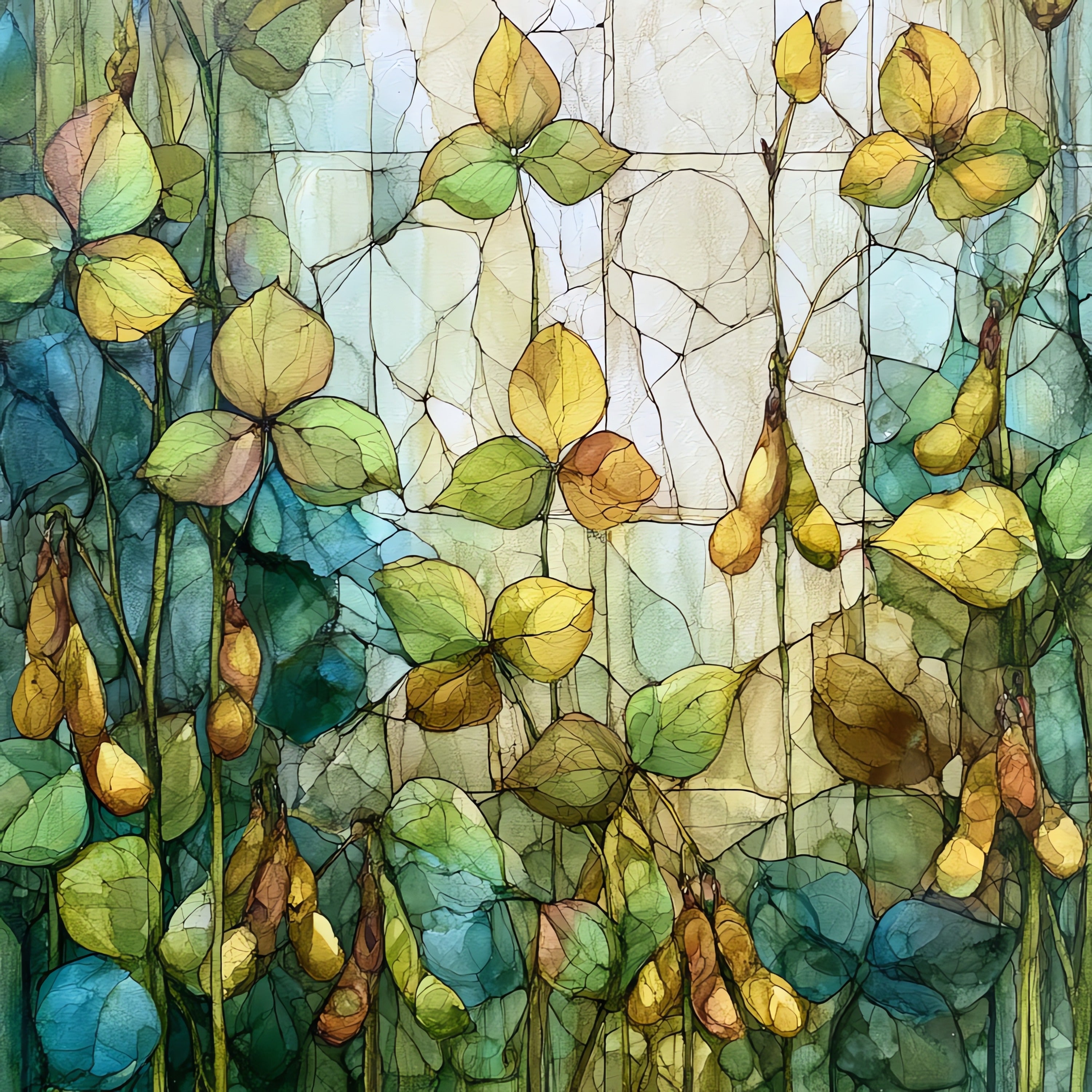 a Delaware soybean field — ceramic art tile