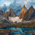 Arrigetch Peaks — ceramic art tile