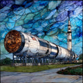 NASA Johnson rocket park — ceramic art tile