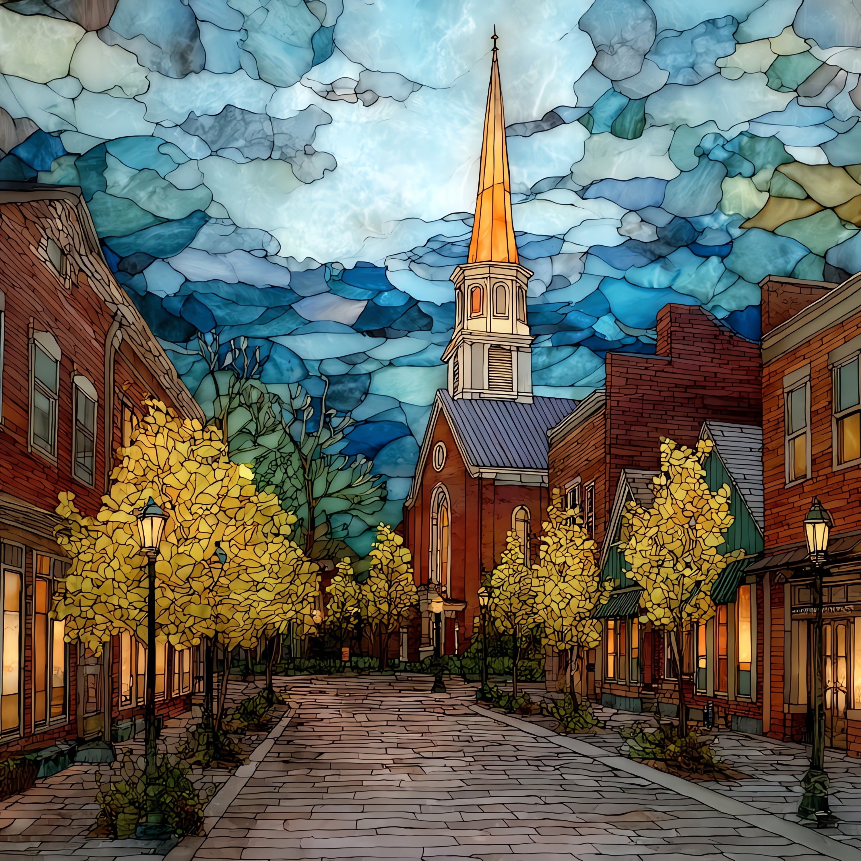 the Church Street Marketplace — ceramic art tile