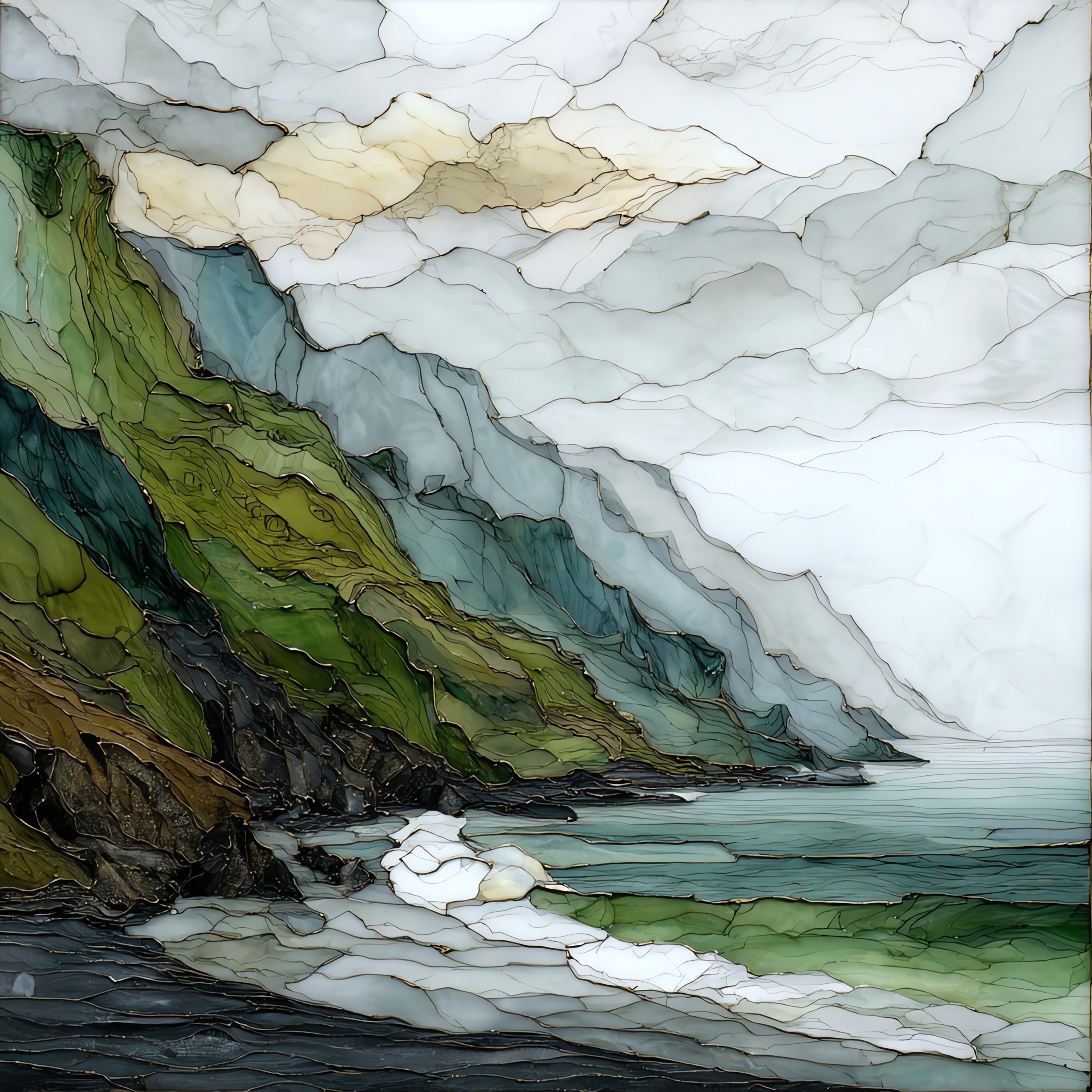 Lost Coast — ceramic art tile