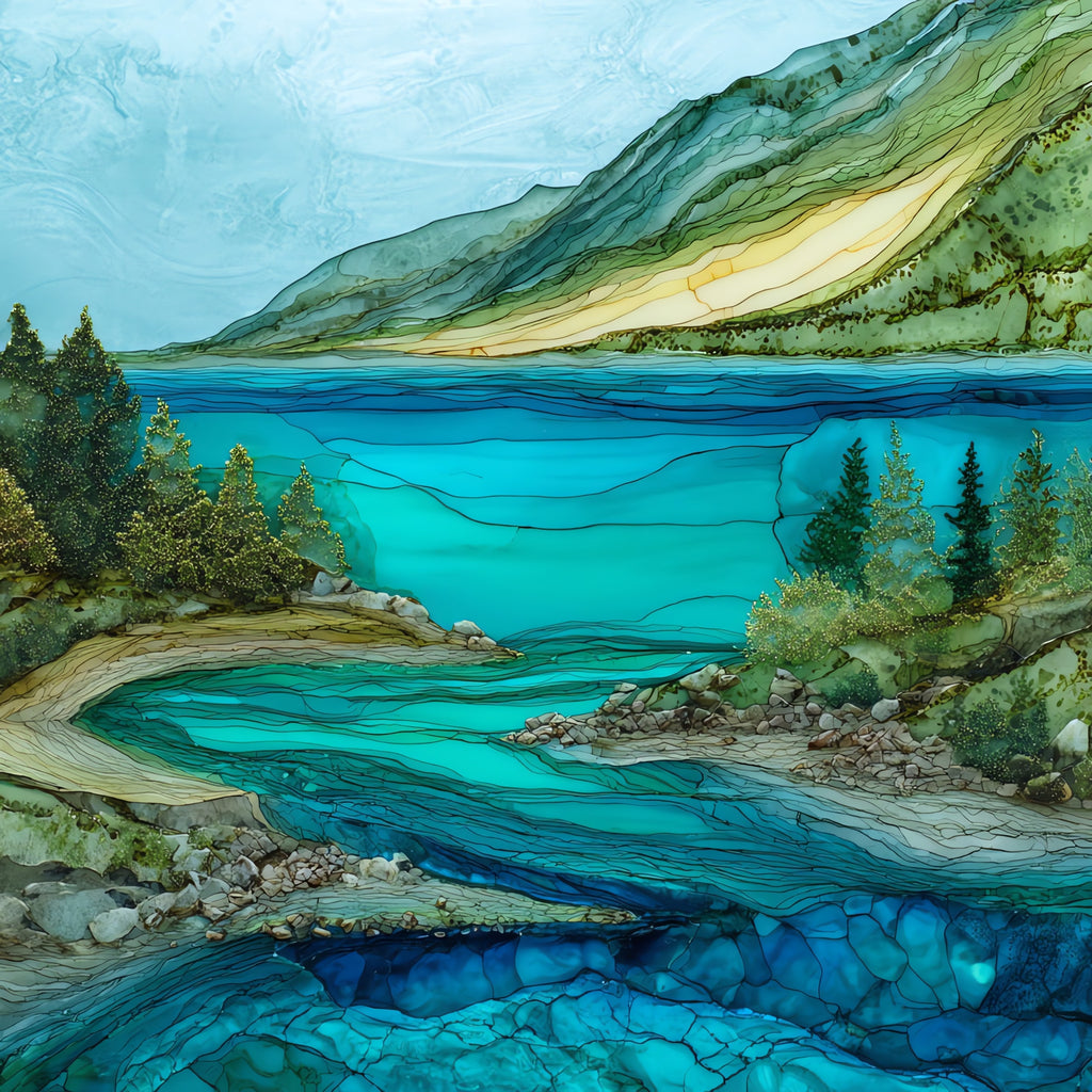 Glen Lake — ceramic art tile