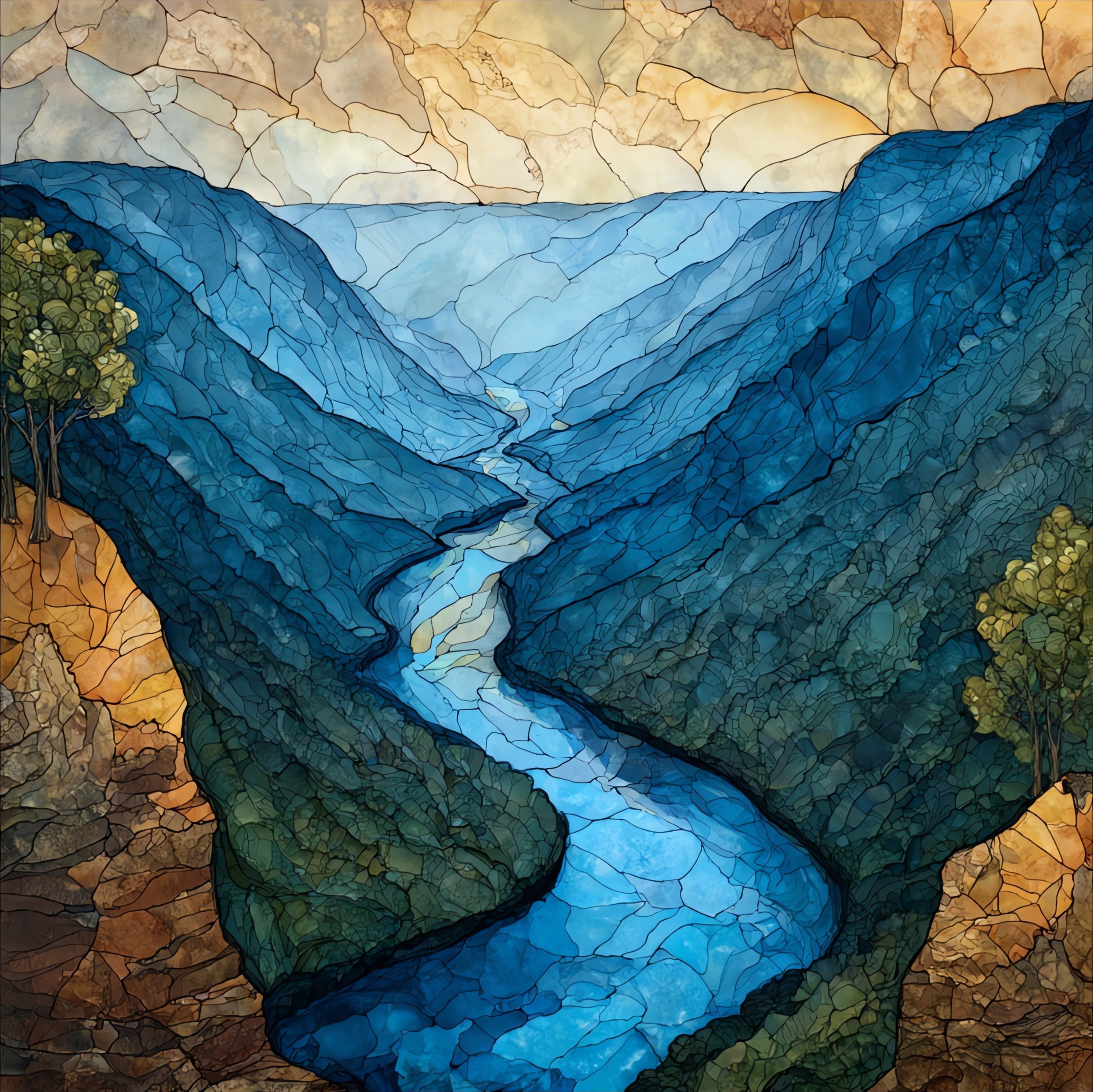 the Cumberland Narrows Wills — ceramic art tile