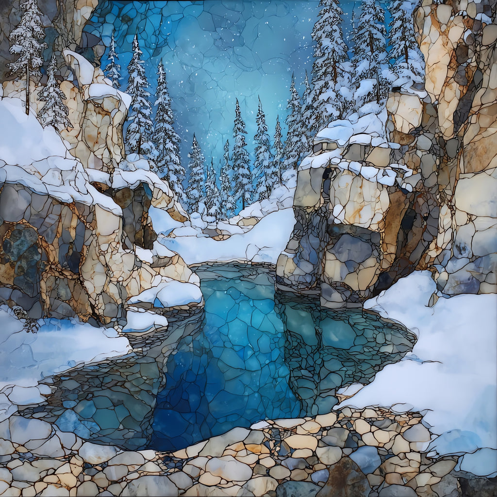 Granite Hot Springs in — ceramic art tile