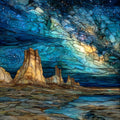 Monument Rocks — ceramic art tile