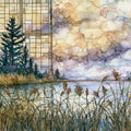 Lake James — ceramic art tile