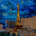 the Eiffel Tower — ceramic art tile