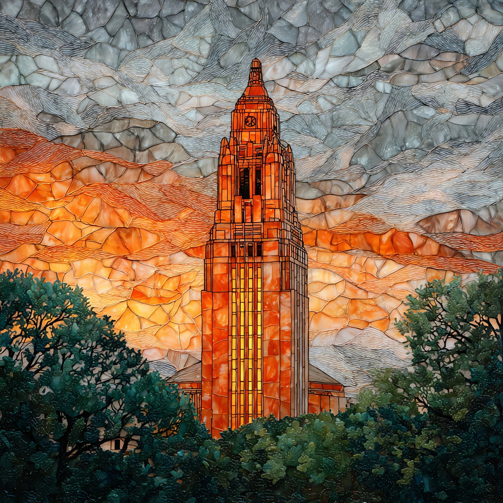 Bullock Texas State History Museum facade — ceramic art tile
