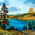 Keyhole Reservoir along the — ceramic art tile