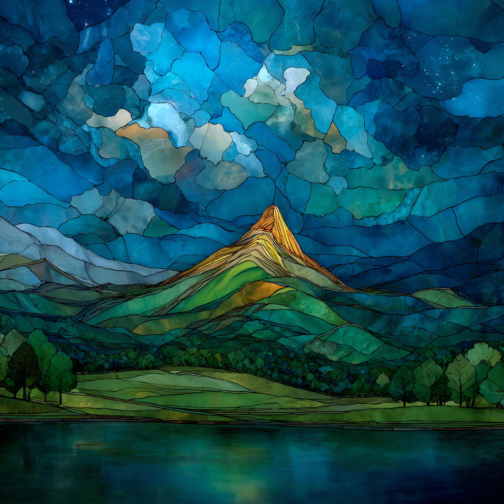 Peaks of Otter Sharp Top in — ceramic art tile