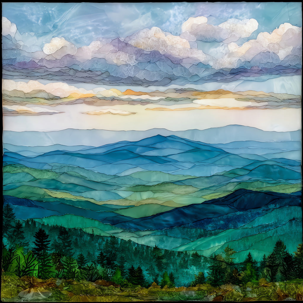the Hogback Mountain 100 — ceramic art tile