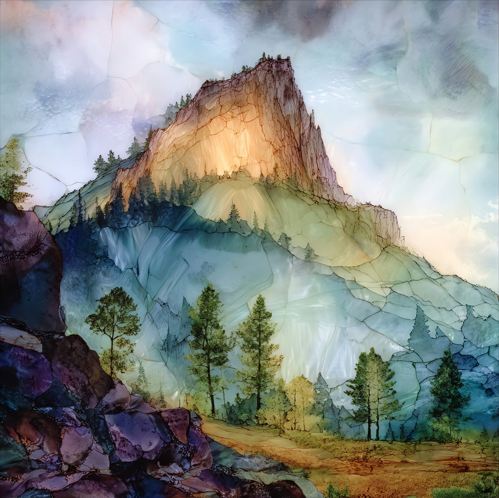 Hermit's Peak — ceramic art tile