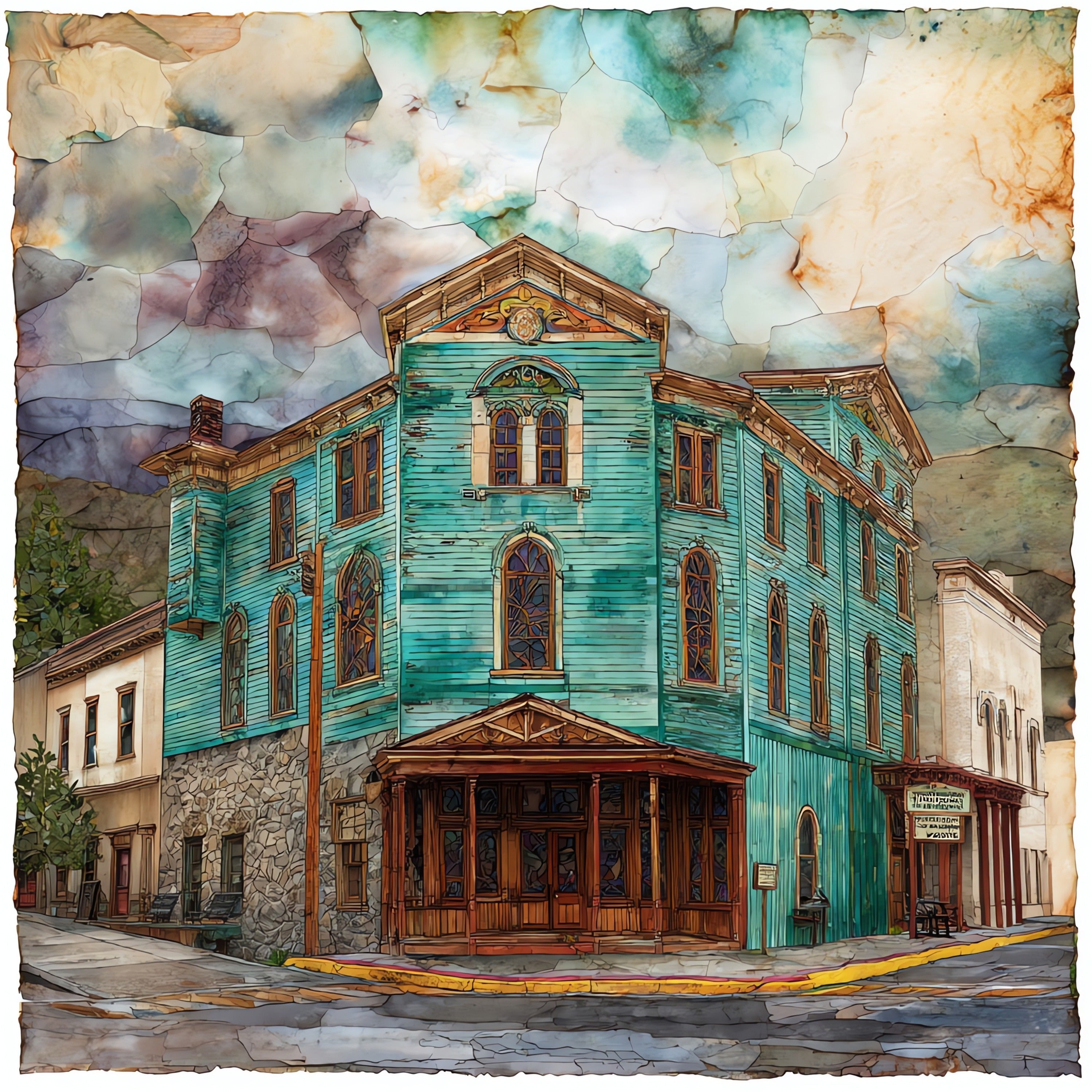 Piper's Opera House — ceramic art tile