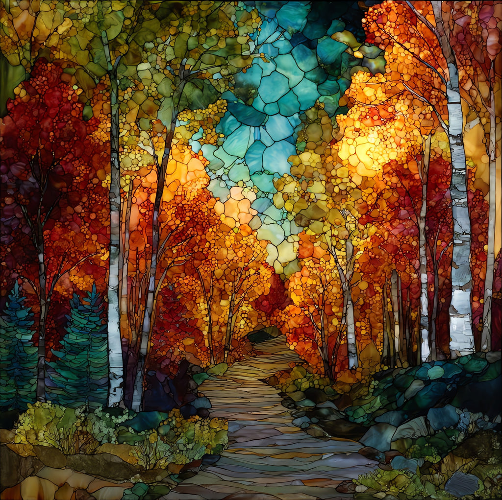 North Country Trail — ceramic art tile