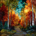 North Country Trail — ceramic art tile