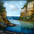 the Mississippi River — ceramic art tile