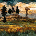 Pine Bluffs — ceramic art tile