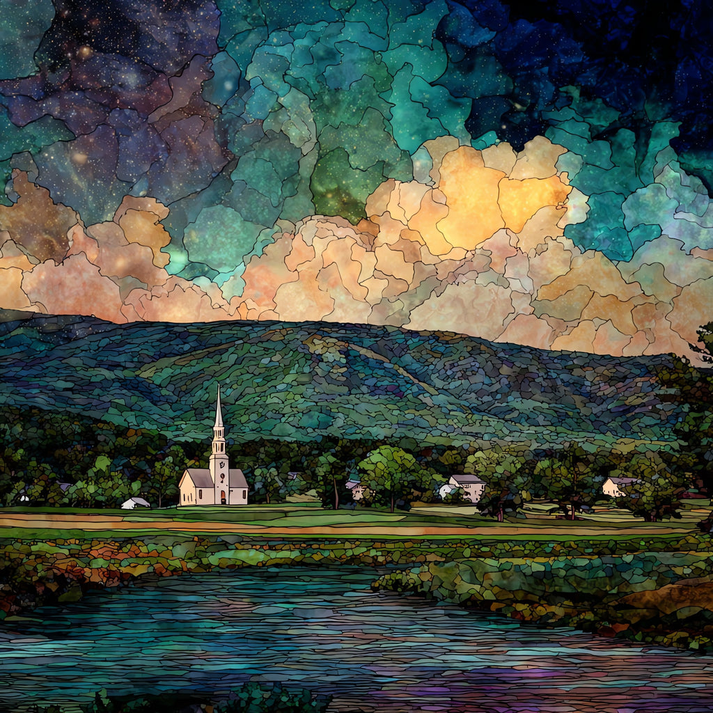 Mount Equinox — ceramic art tile
