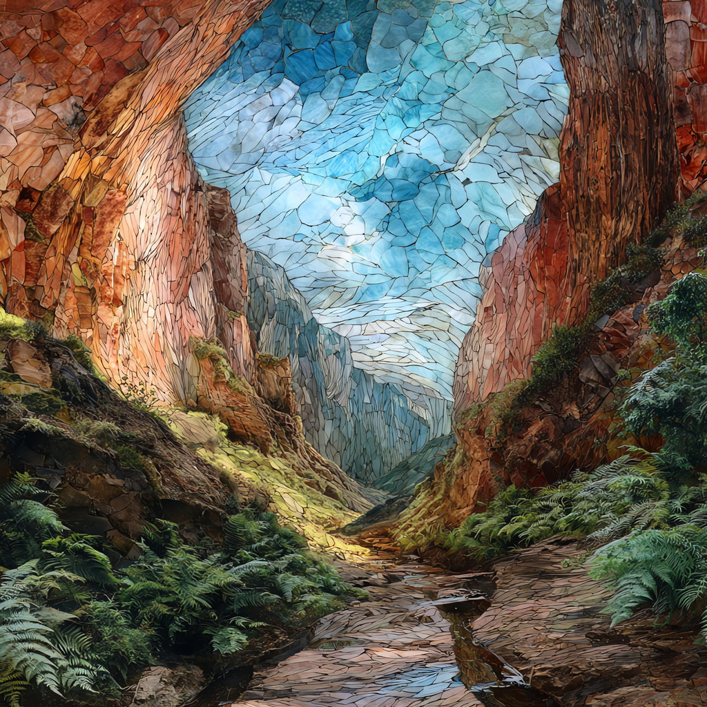 Ice Box Canyon — ceramic art tile