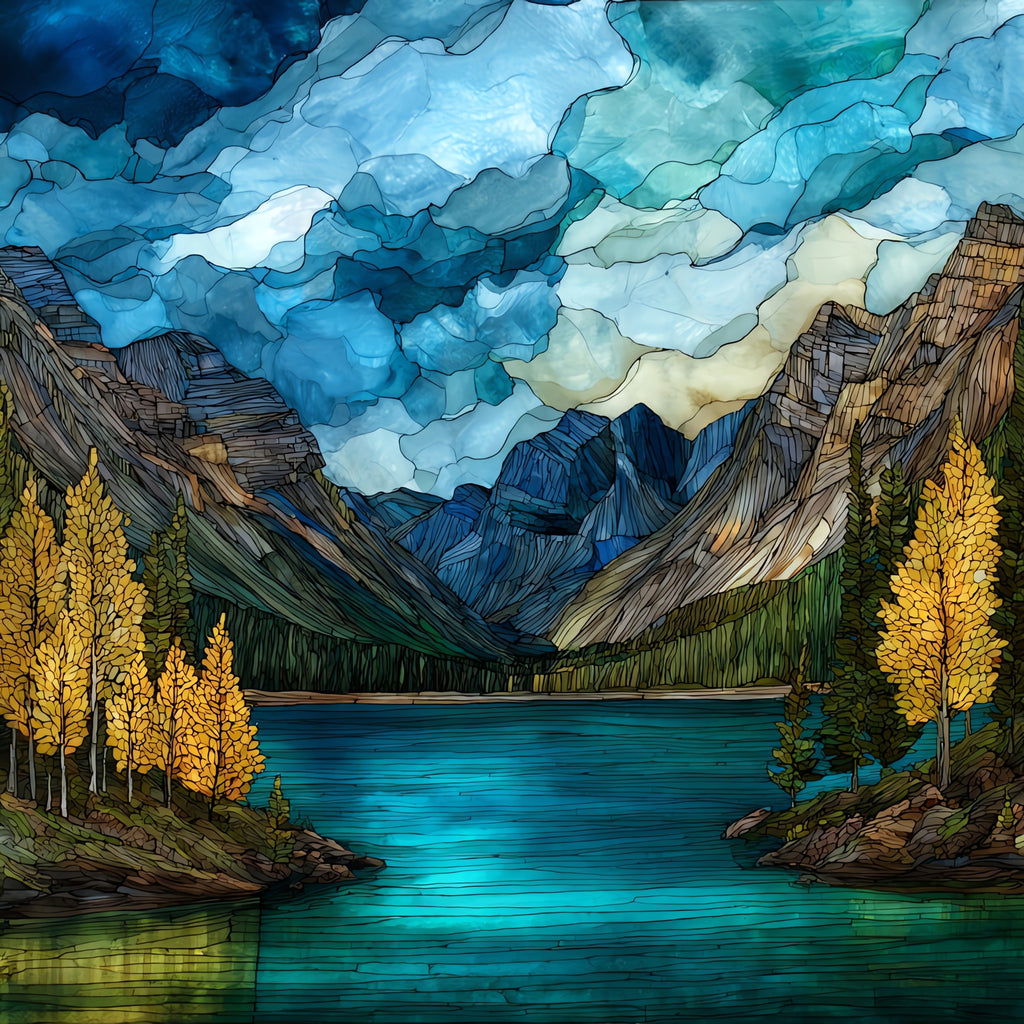 Phelps Lake — ceramic art tile