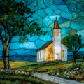 the Dunker Church white — ceramic art tile