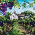 a North Fork vineyard — ceramic art tile