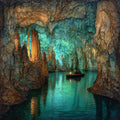 Howe Caverns underground — ceramic art tile