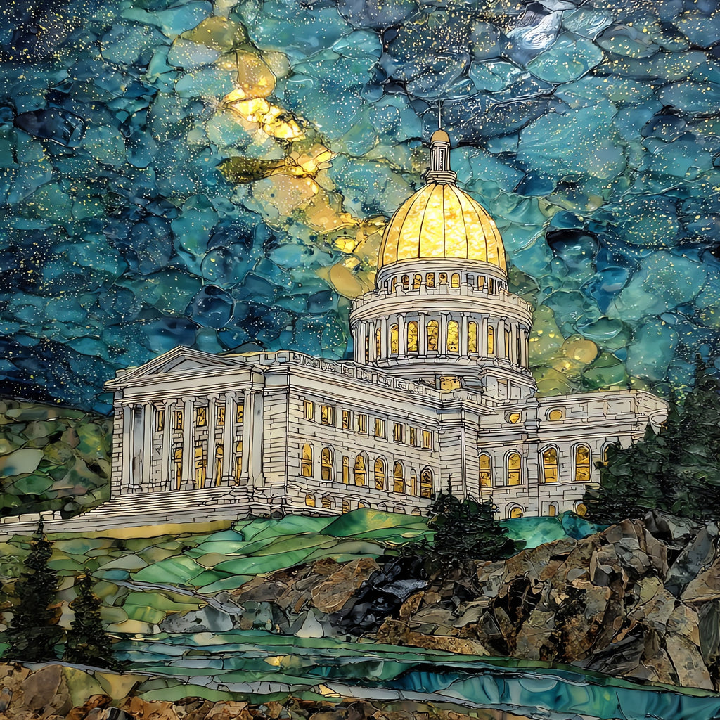 the Vermont State House — ceramic art tile