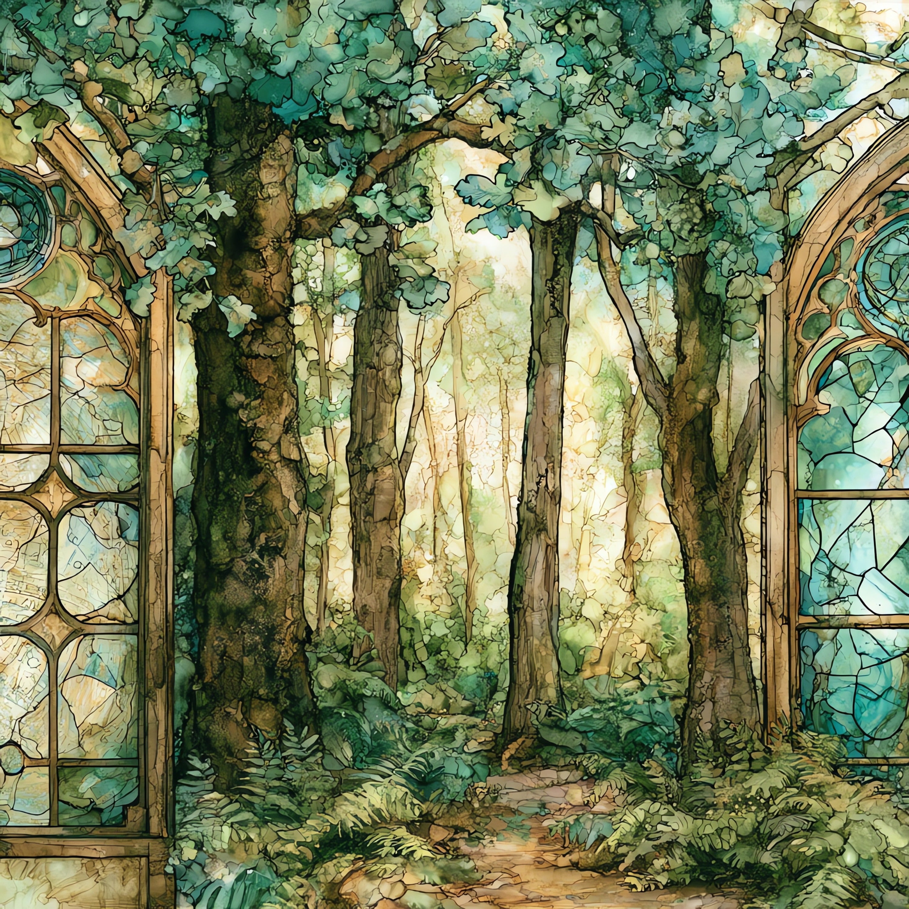 Redden State Forest — ceramic art tile