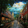 Old Town Alexandria King Street in — ceramic art tile