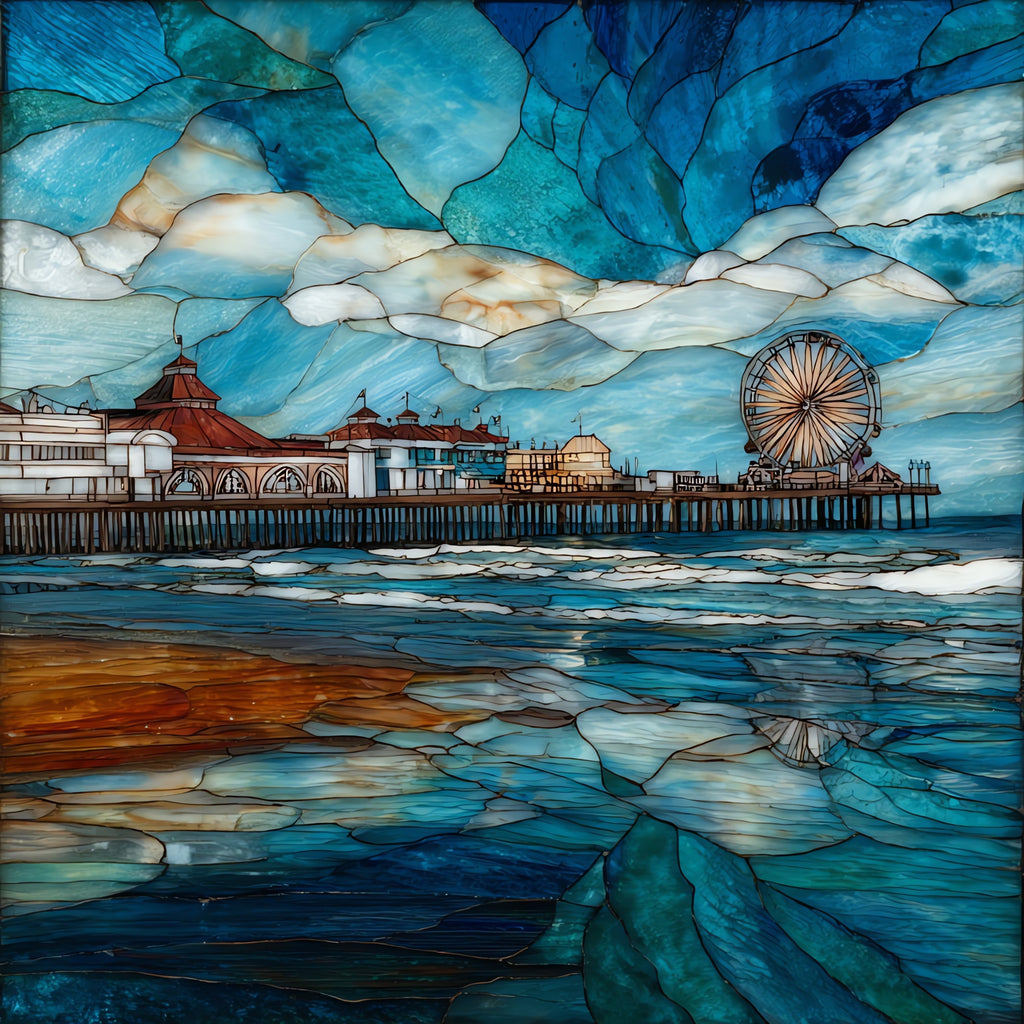 the Ocean City boardwalk — ceramic art tile
