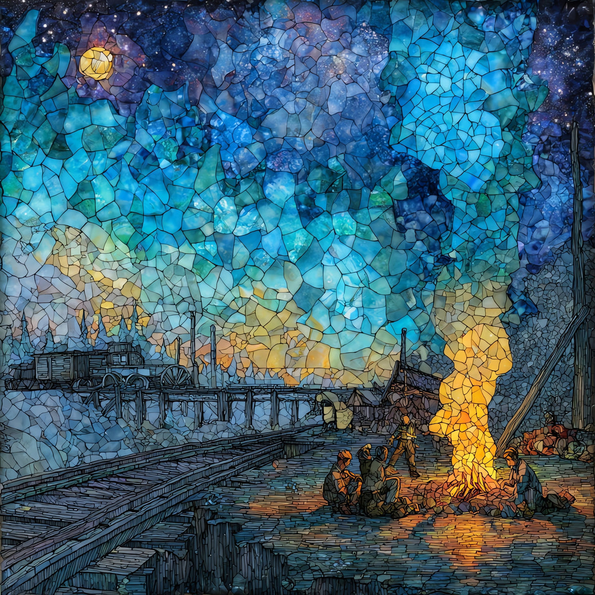 the National Hobo Convention — ceramic art tile