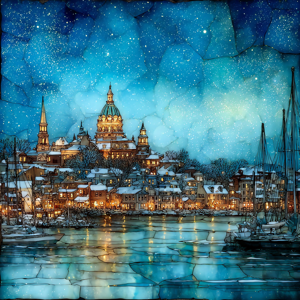 Annapolis on the Severn River — ceramic art tile